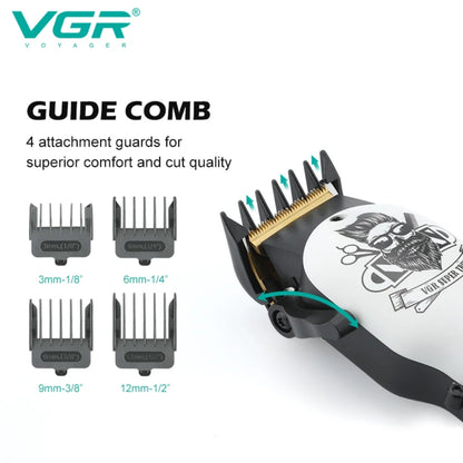 VGR Hair Trimmer Cordless Haircut Machine Electric Beard Clipper