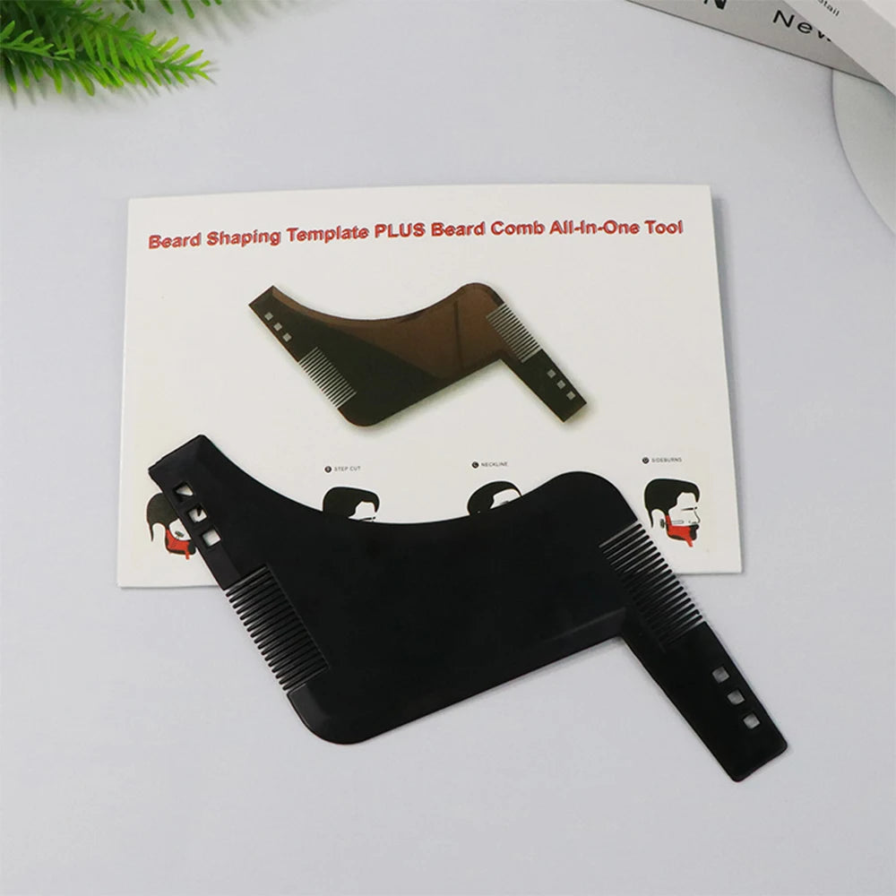 Men Beard Comb Beard Care Template Beard Brush Moustache
