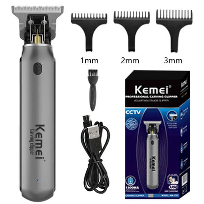 kemei hair trimmer KM-1757 cordless rechargeable hair clipper