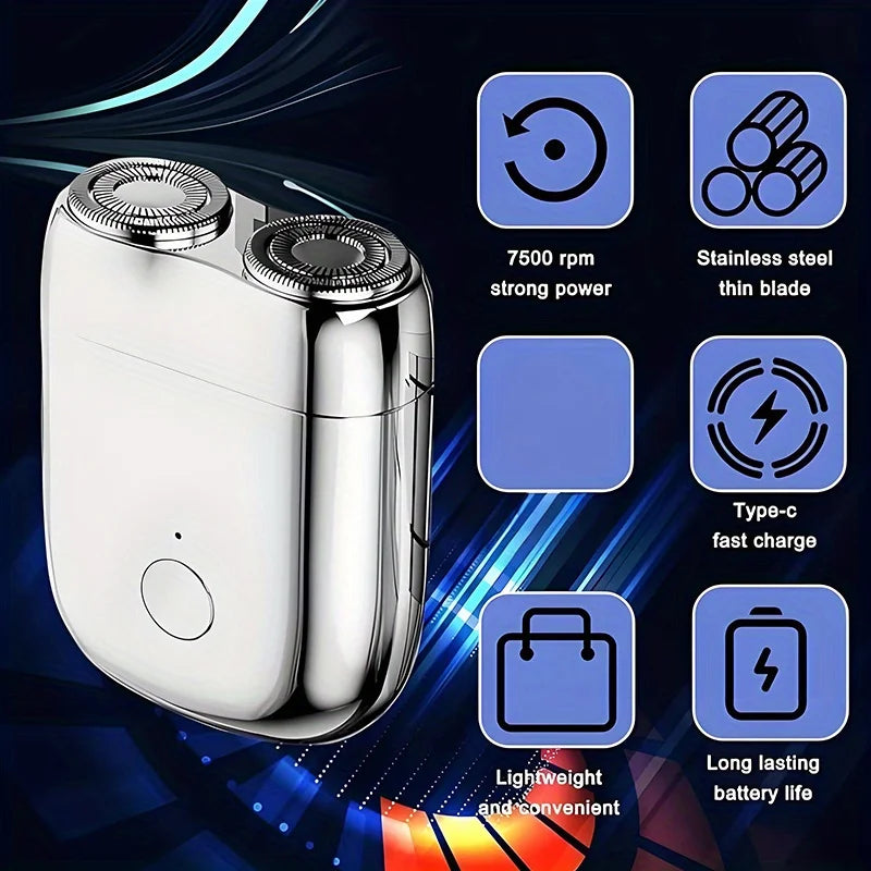Air Razor Mini Men's electric razor Mini Double Head Electric Shaver – Beard Air