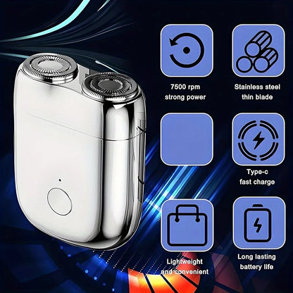 Men's electric razor Mini Double Head Electric Shaver