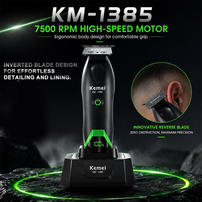 Kemei KM-1385 Electric Hair Clipper for Men T-Blade