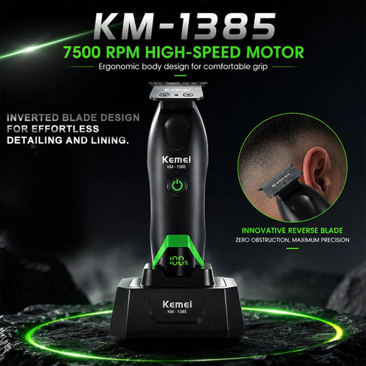 Kemei KM-1385 Electric Hair Clipper for Men T-Blade