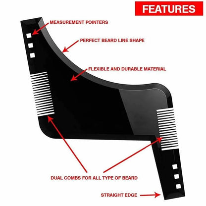Men Beard Comb Beard Care Template Beard Brush Moustache