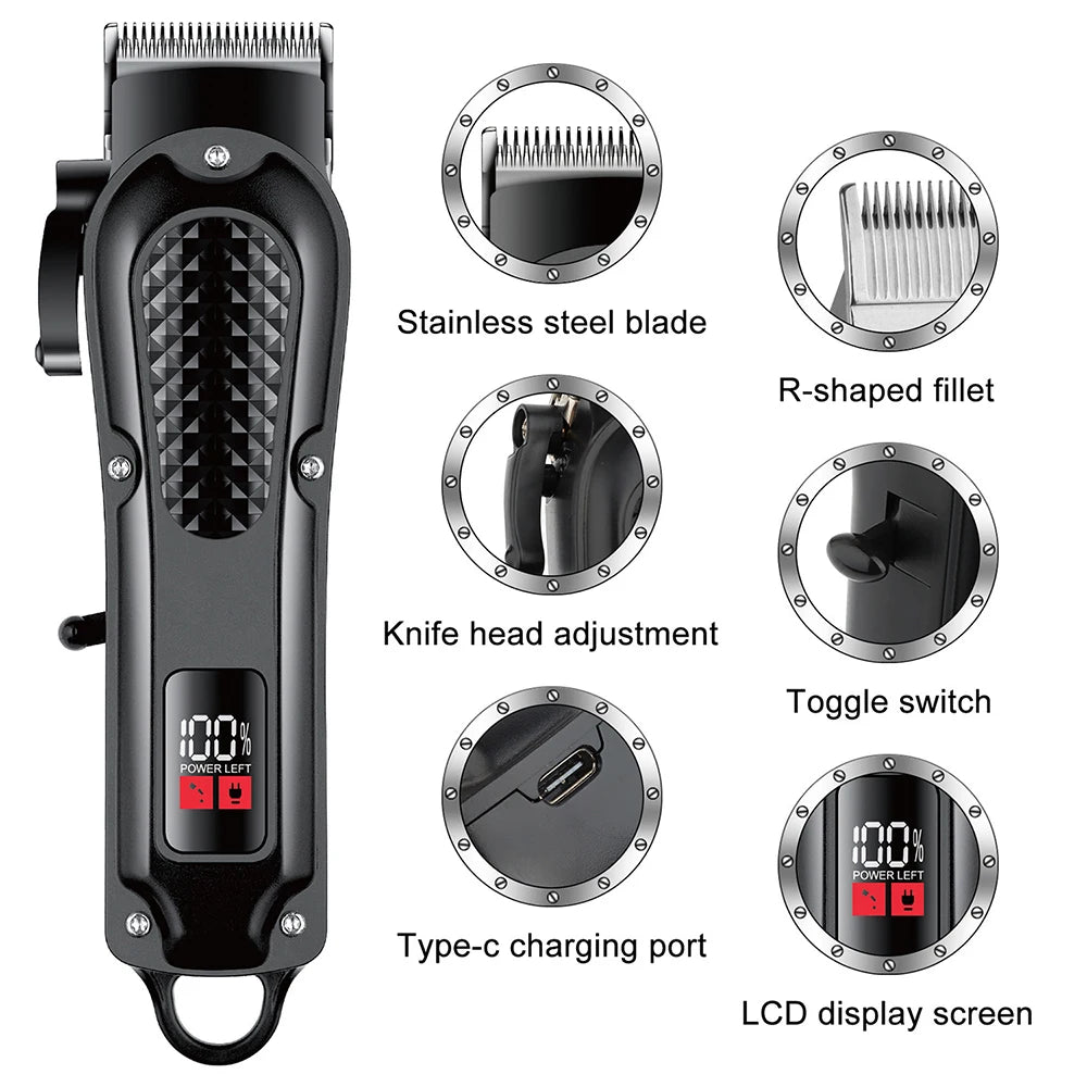 Professional Hair Clipper Cosinion - Rechargeable Hair Trimmer 160min Runtime