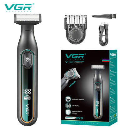 VGR V-360 Professional Shaving Set LED Intelligent Digital Display