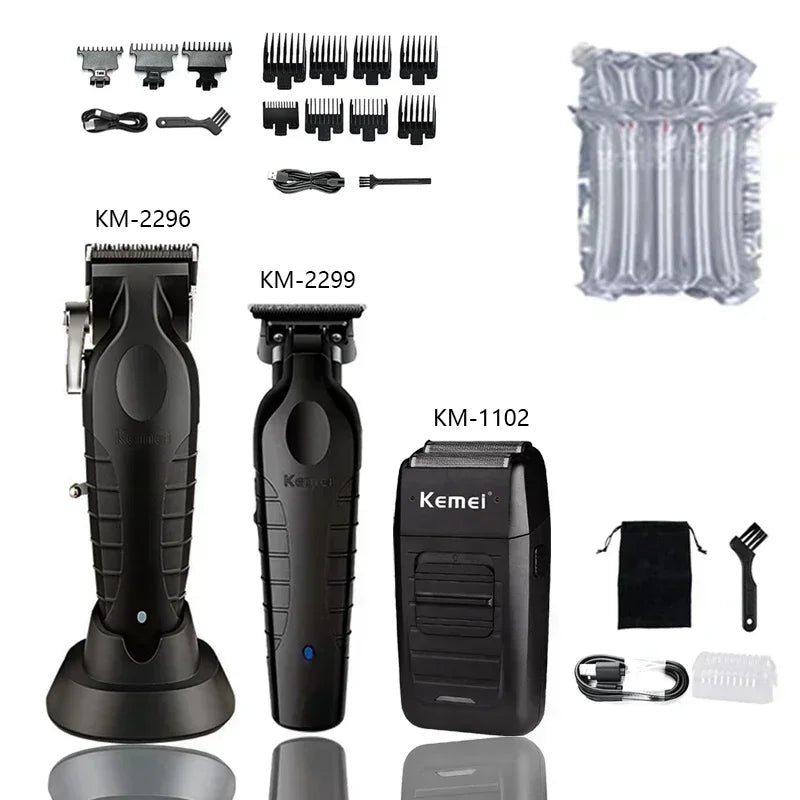 Kemei KM-2296 KM-2299 KM-1102 Professional Hair Clipper Kit