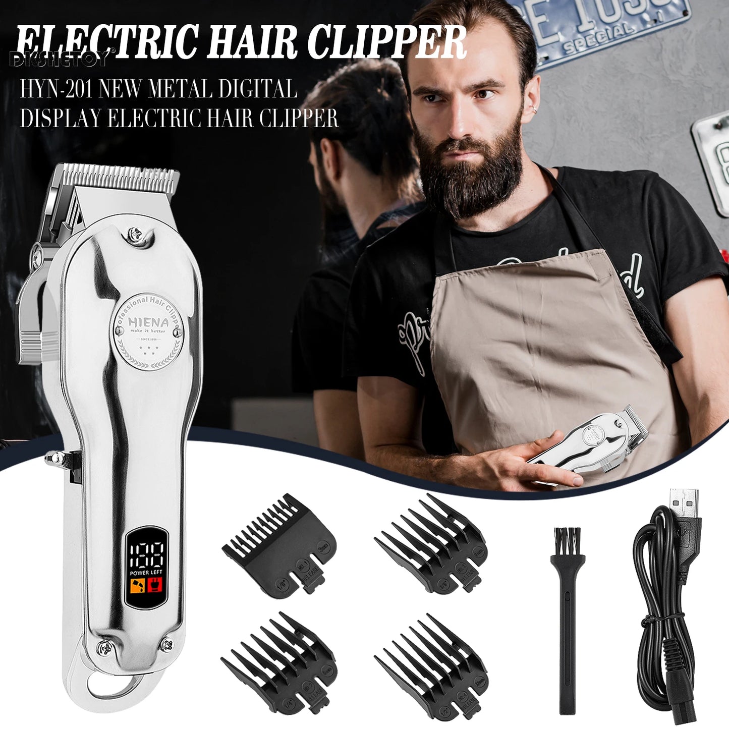HIENA HYN-201 Electric Hair Trimmers Barber hair clipper