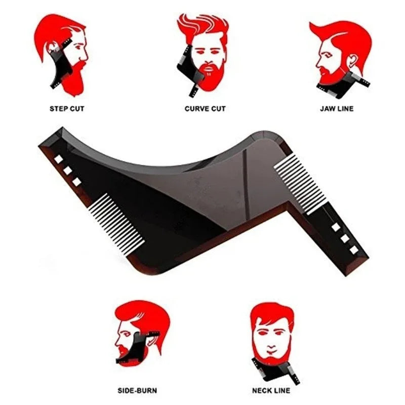 Men Beard Comb Beard Care Template Beard Brush Moustache