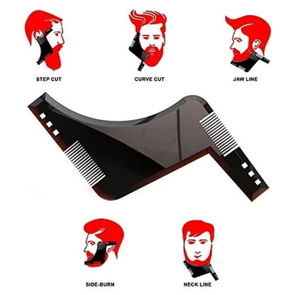 Men Beard Comb Beard Care Template Beard Brush Moustache