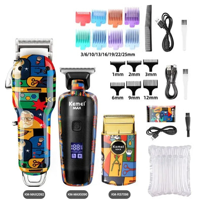 Kemei Electric Hair Clipper Shaver Km-MAX2092 KM-MAX5090 KM-RS7098