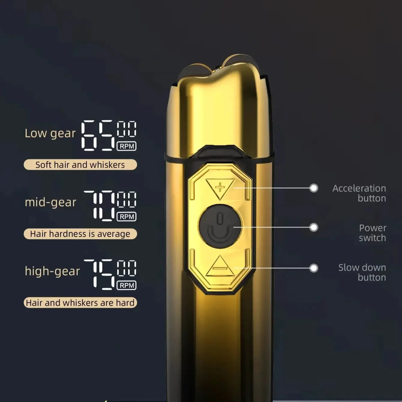 Kemei TX10 Electric Shaver Hair Rechargeable Facial & Beard Foil Razor