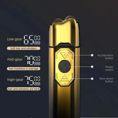 Kemei TX10 Electric Shaver Hair Rechargeable Facial & Beard Foil Razor