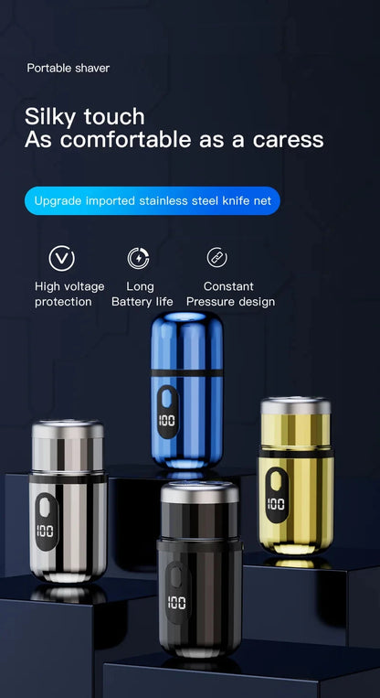 Mini Electric Shaver USB-C Rechargeable Shaver  Cordless Shaver