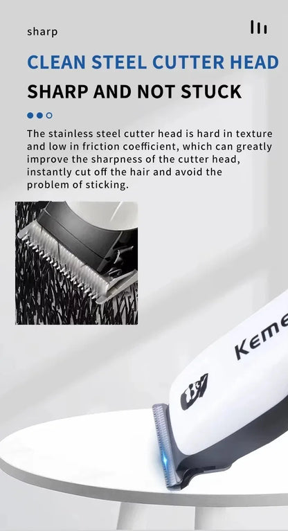 Kemei KM-PG809A KM-PG232 LCD USB Charging Hair Clipper