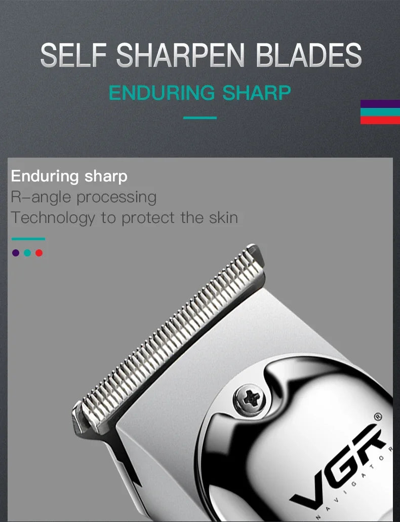 VGR Trimmer Rechargeable Hair Clipper Cordless Hair Cutting V-071