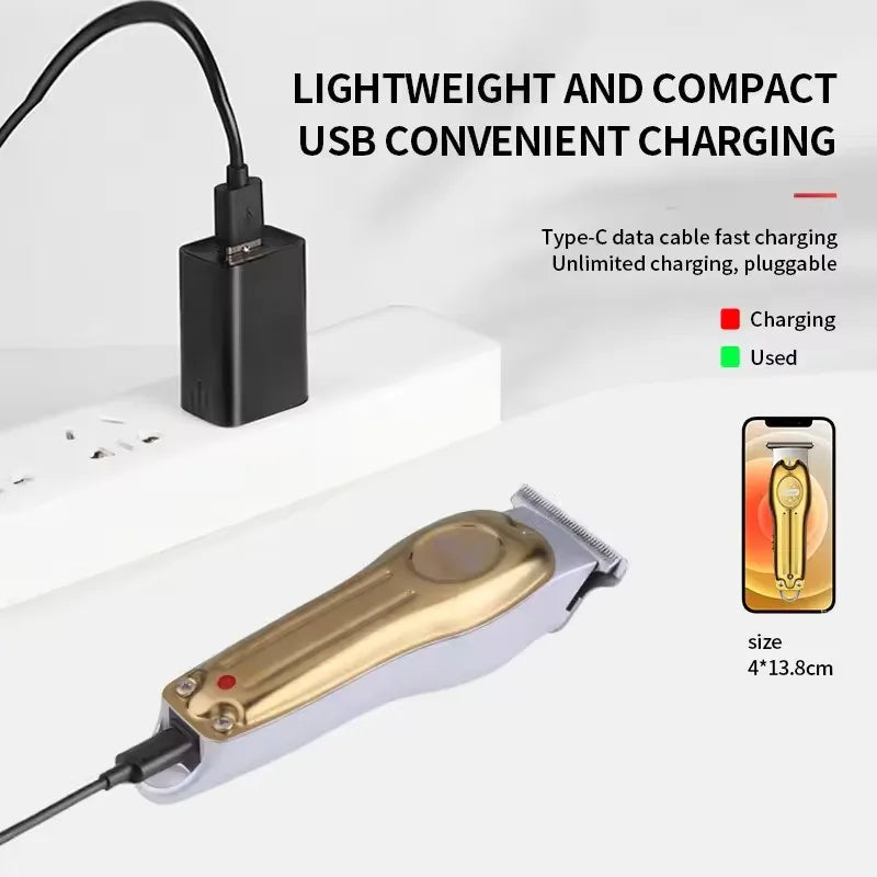 Kemei Electric Gold Silver Color Hair Trimmer Kemei Km-679