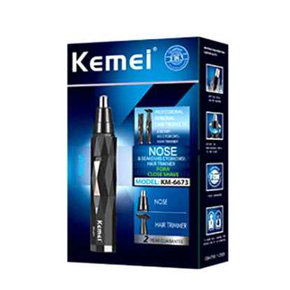 Kemei 2 in1 rechargeable nose hair trimmer beard trimer