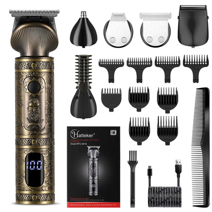Hatteker 6 in 1 hair clipper set hair trimmer machine