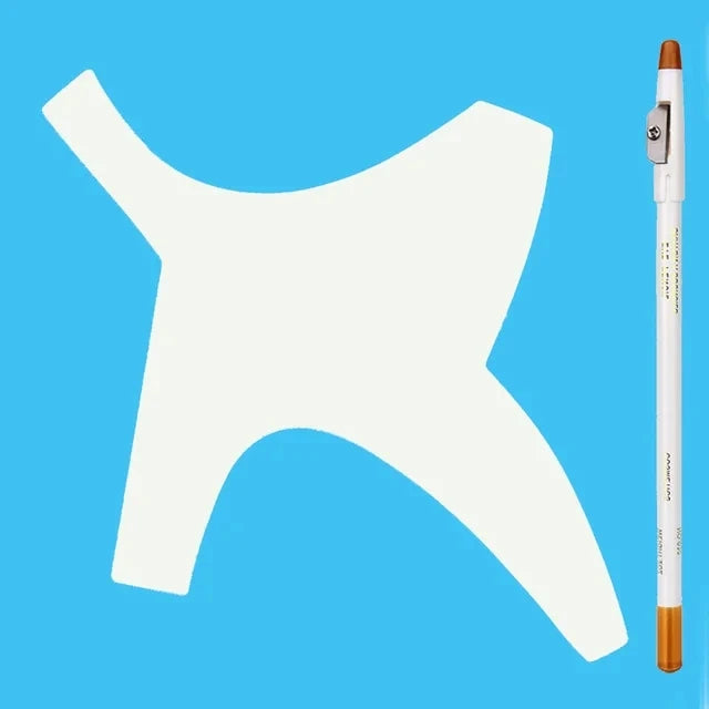 Beard Lineup Guide Template Kit White Pencil Shaper