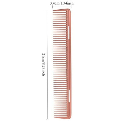 Professional Hairdressing Combs Aluminium Hair Comb Rat Tail