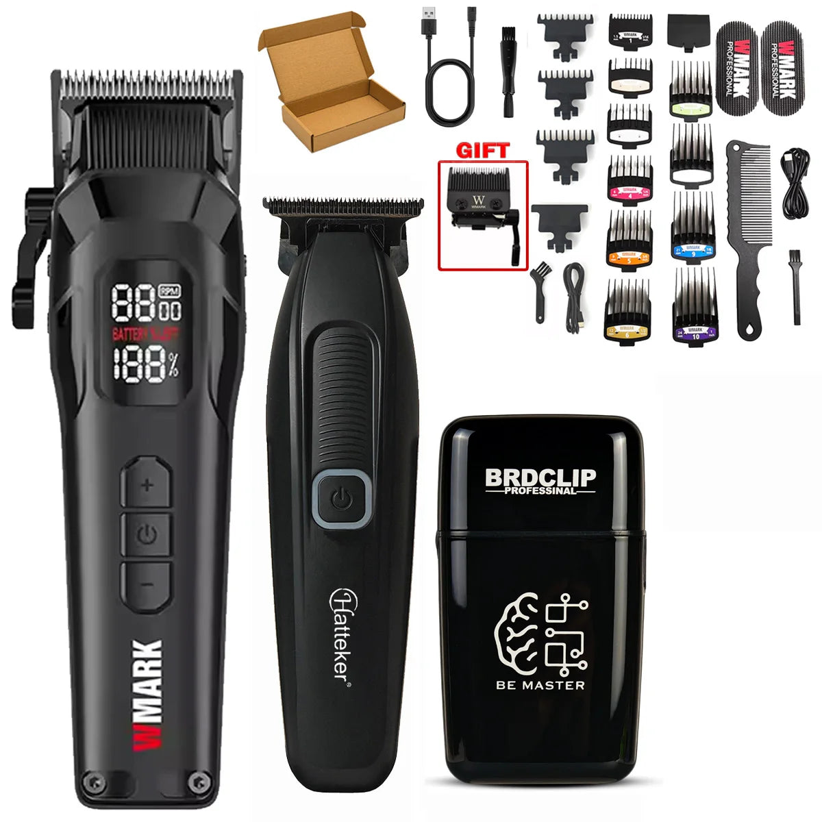 NG 8080-6135-609 Professional Hair Clipper 3PC Set