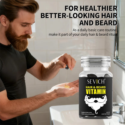 Hair Care Vitamin Capsules Beard Growth Serum Spray Oil