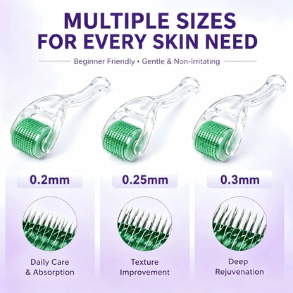 540 Titanium Derma Roller Micro needling Tool for Hair Beard