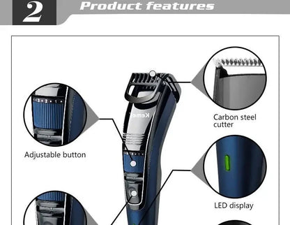 Kemei KM-632 Men Electric Shaver Professional Beard Trimmer