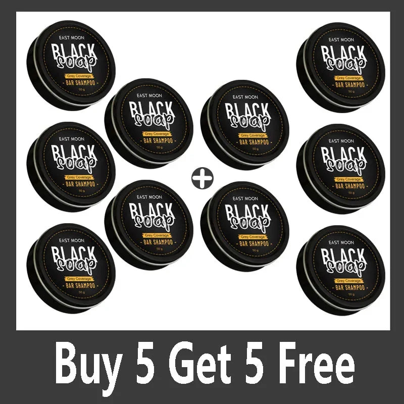 Men's Black Hair Soap Hair Darkening Soap Shampoo