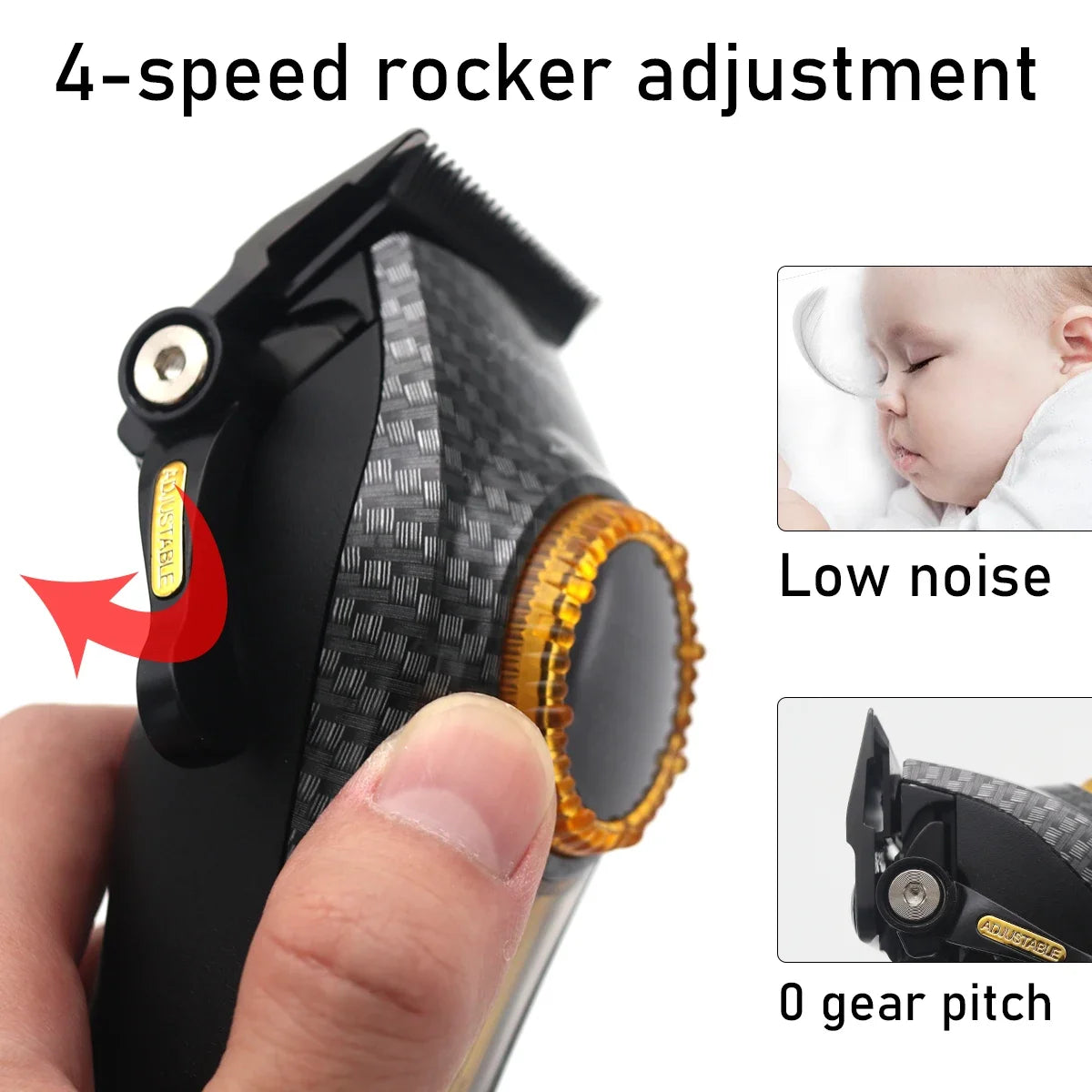 Kemei Professional Hair Clipper Adjust Hair Trimmer For Men