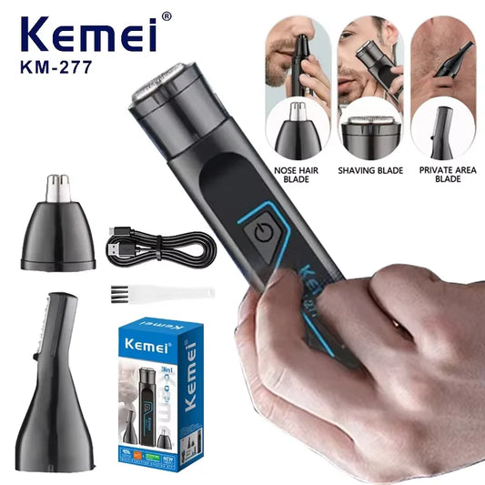 KEMEI KM-277 Ear and Nose Hair Trimmer for Men