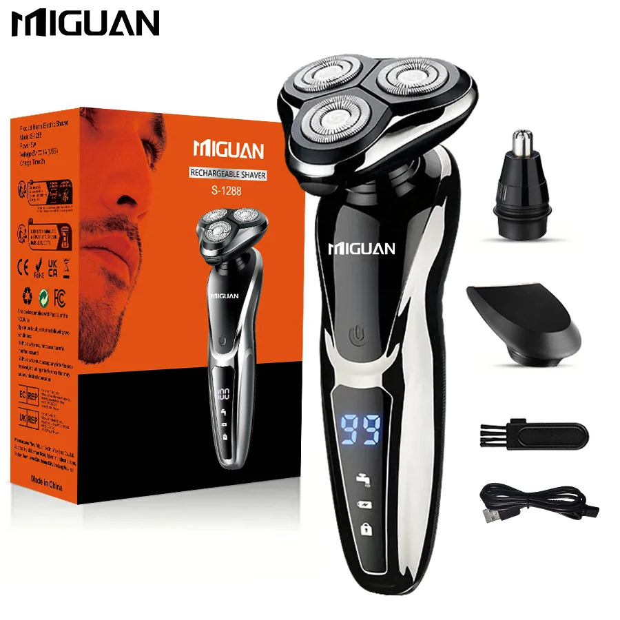 Electric Razor For Men  3 In 1 Electric Shaver Nose Hair Trimmer