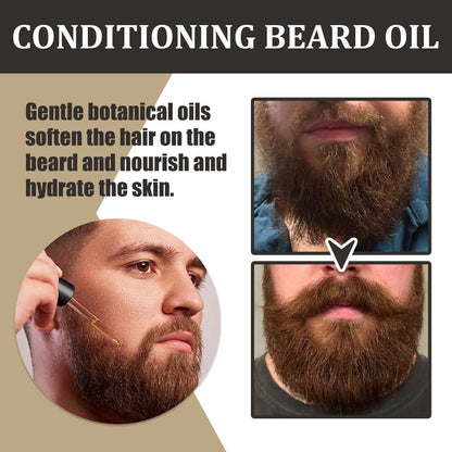 Beard Growth Oil Beard Wax Balm Hair Loss Moustache