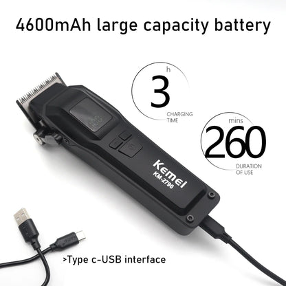 9000RPM Brushless Motor 4600mAh KM2796 Hair Clipper