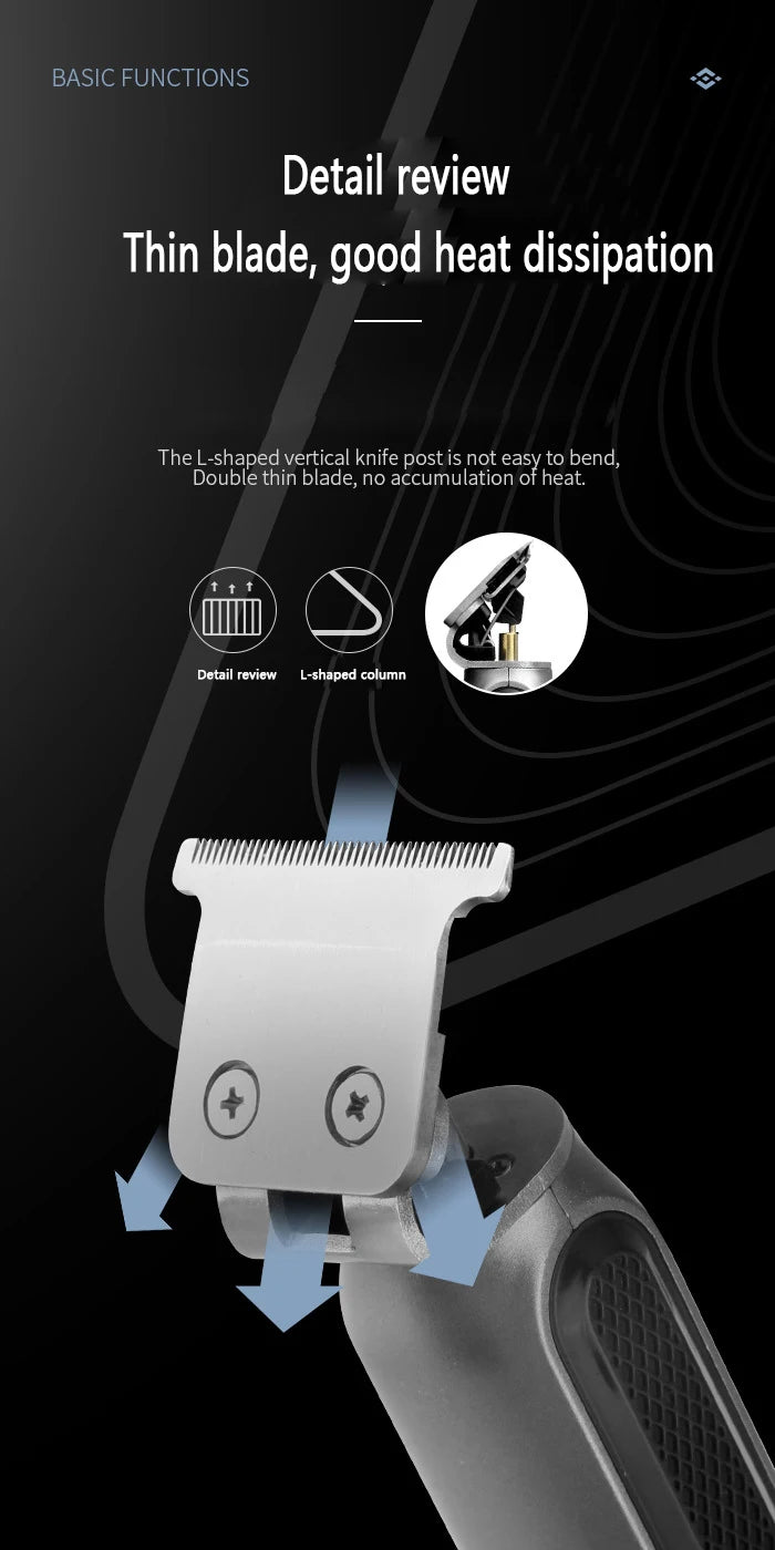 Kemei Rechargeable Electric Cordless Hair Clipper Trimmer