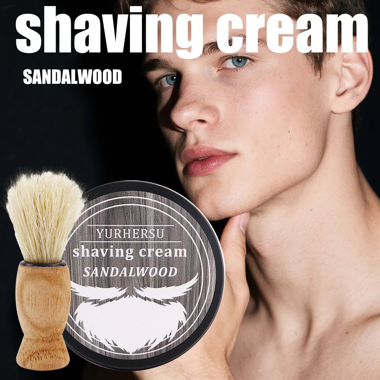 Sandalwood Shaving Soap 80g Natural Glycerin Based