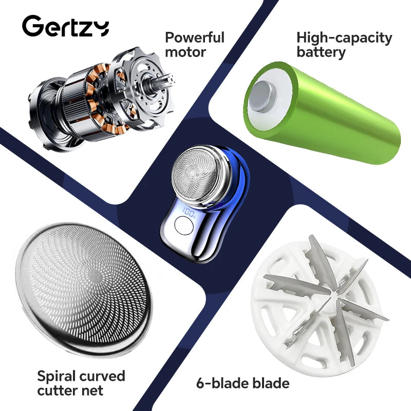 Rechargeable Mini Electric Shaver Portable Carry Shaver