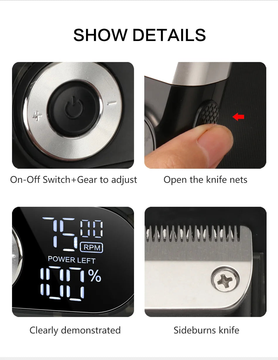 Kemei KM-2299 KM-2026 KM-5083 Professional Hair Clipper Kit