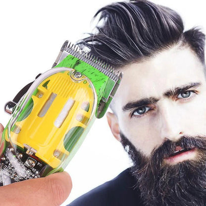 Professional Transparent Cover Hair Clipper for Men Electric Hair Trimmer
