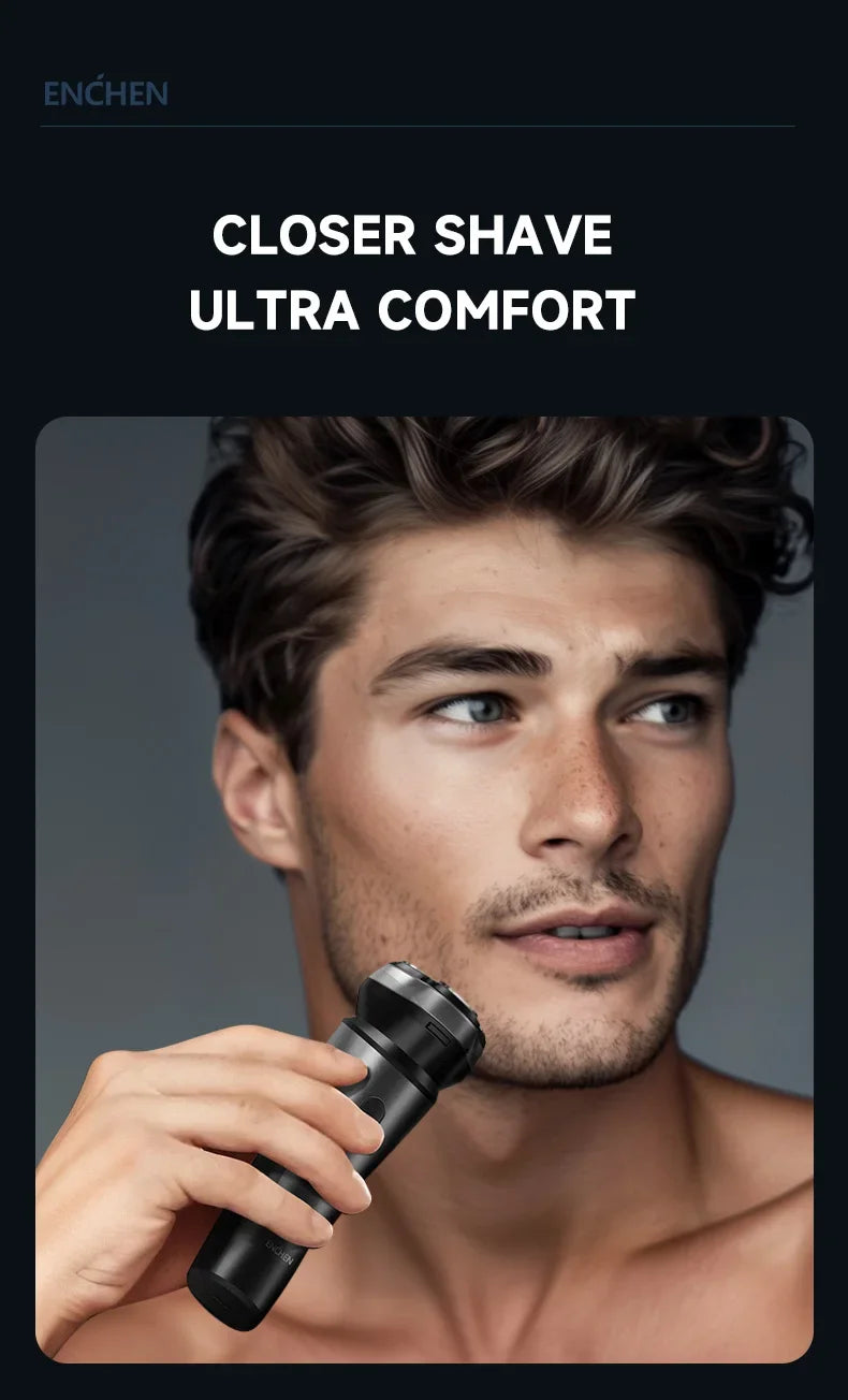 Enchen Razor Hair ENCHEN Electric Shaver Razor Beard Trimmer Rotary 3D Hair Shaver ...