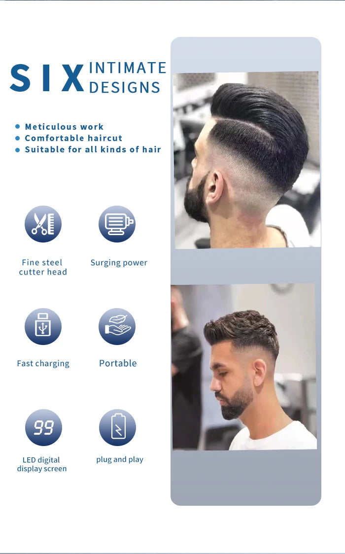Kemei Professional Hair Clipper Hair Trimmer For Men