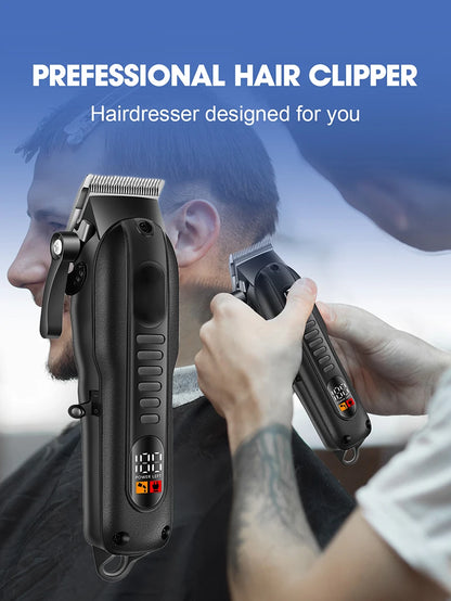 Professional Men Electric Hair Clipper Barber Finish Cutting Machine