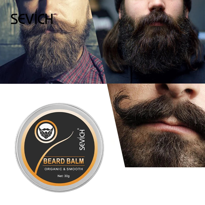 Men Beard Crewam Natural Beard Balm Wax for Men Moisturizing