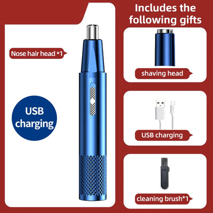 Electric Nose Hair Clipper Rechargeable Multi-kinetic Shaving