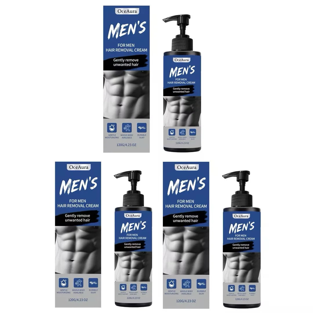 Painless Men's Body Depilatory Cream Fast Acting Hair Remover