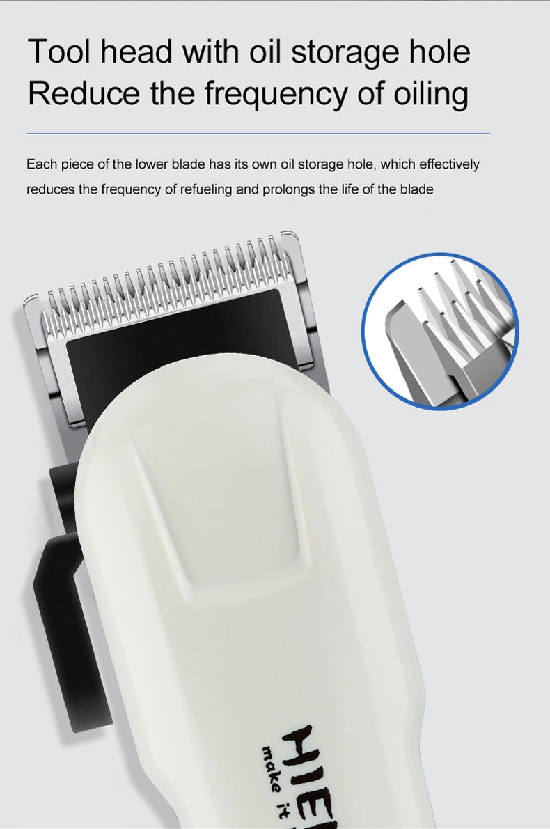 Hiena HYN-222 Electric Hair Clipper UBS Rechargeable Cordless Trimmer