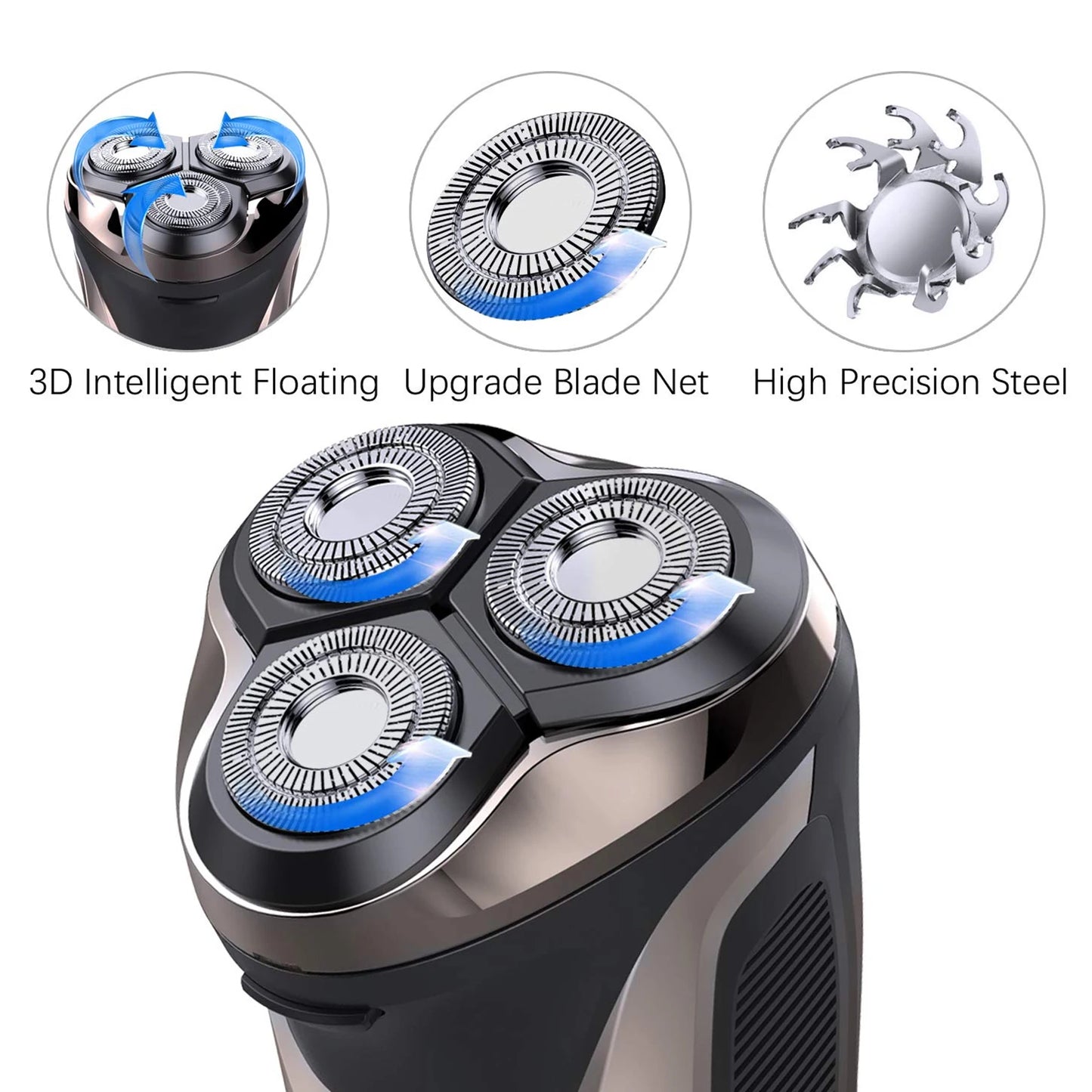 New Beard Shavers for Men Electric Razor Cordless FK-373