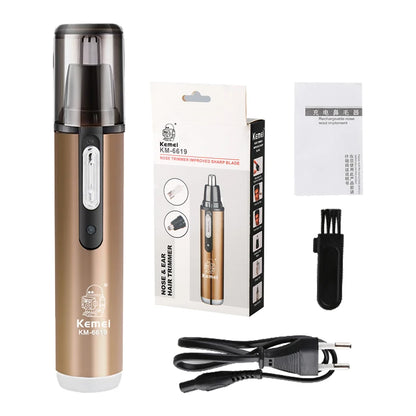 KEMEI KM-6619 electric nose hair trimmer rechargeable