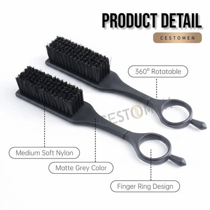 1Pc New Professional Rotate Mini Fade Brush Neck Sweeping